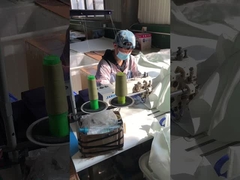 Produção em série de cobertores de incêndio