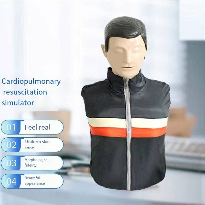CPR cardiopulmonary resuscitation simulation dummy half, full body version
