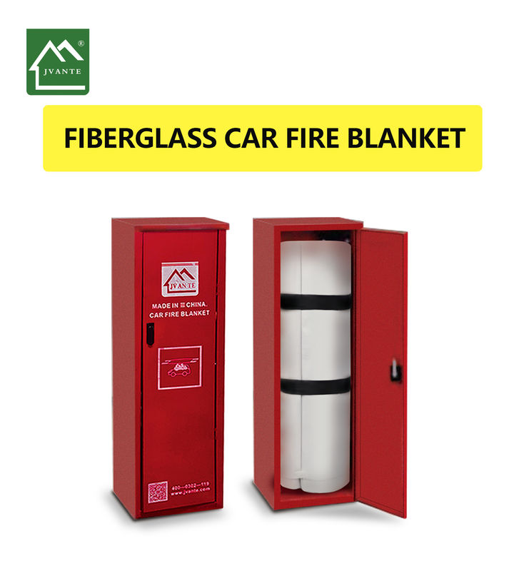 White Fire Extinguisher Blanket 550℃ Temperature Long Term Protection For Cars Safety