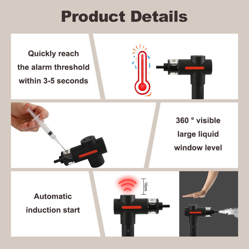 Intelligent control type integrated two-in-one smoke and temperature tester