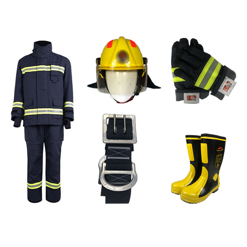 Model Emergency Rescue Fire Protection Suit EN469 Certified For Material Wildland Firefighting Category 4