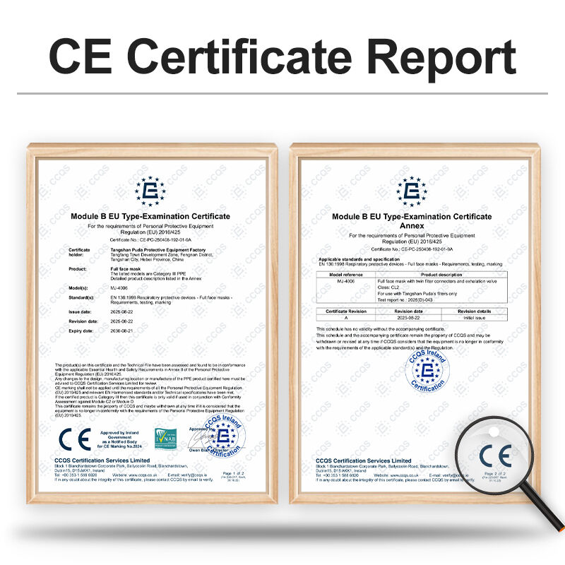 papr MJ-4006 EN136-Certified KN95 Filter Gas Mask Anti Dust For Construction Mining Chemical Painting Safety