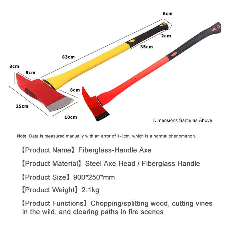 American Sharp Axe Professional High-Quality Firefighter Rescue Axe With Fiberglass Handle