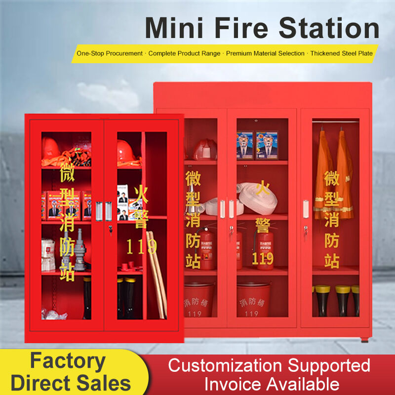 Fire Safety Cabinet With 3C Tempered Glass 1200mm Aluminum Alloy Fire Equipment Storage Cabinet With Adjustable Shelves And Lock For Office Factory Warehouse