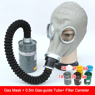 Máscara de gás respiratória para rosto completo com filtros duplos