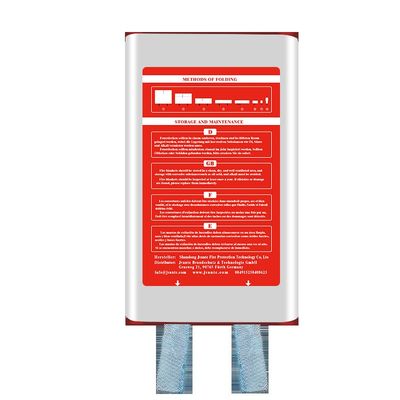 Caixa cobertor de incêndio de fibra de vidro 1,2m*1,2m Cor: branco Faixa azul Material de fibra de vidro