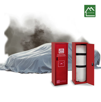 0.6 mm Espessura de cobertor de incêndio de automóveis, material de fibra de vidro, utilizado para supressão de incêndio de automóveis ou baterias de automóveis