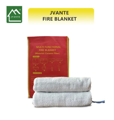 Jvante Ceramic Fiber Fire Blanket 1m*2m 2m*2m ou customizable High Temperature Ceramic Fiber Fire Blanket
