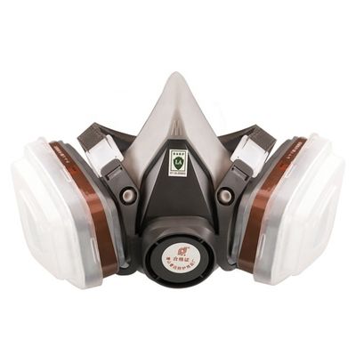 Mascarinha de gás KN95 reutilizável para absorção de poeira com filtragem de ar
